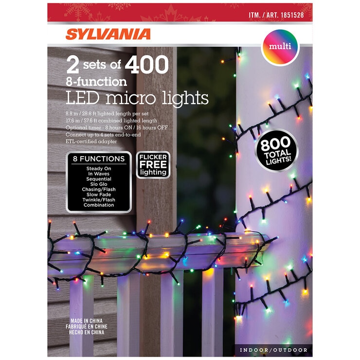 Serie Navideña de 400 Luces LED, 2 Pzas — Imagen 2 de 4