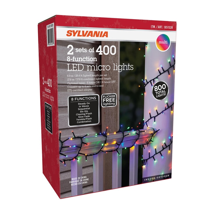 Serie Navideña de 400 Luces LED, 2 Pzas — Imagen 3 de 4