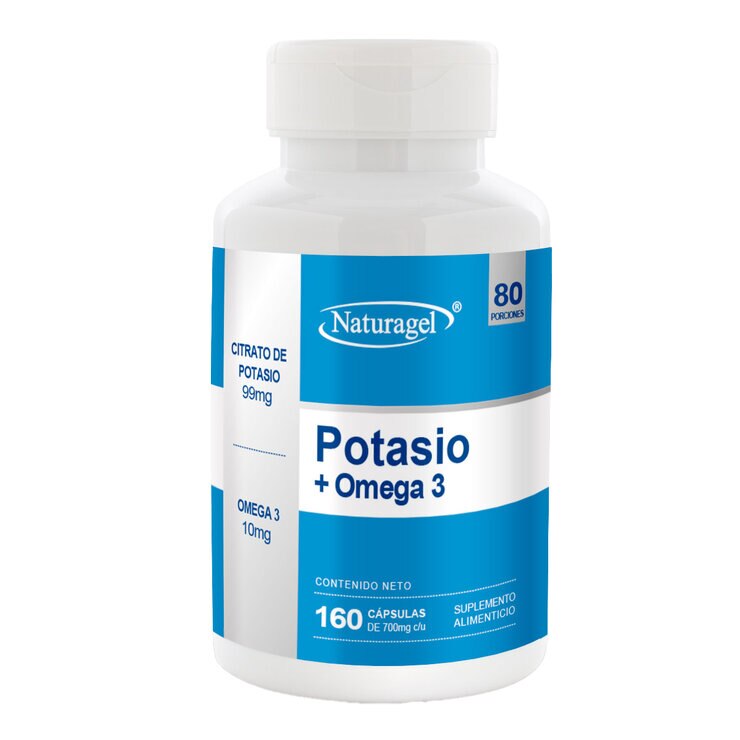 Naturagel Potasio + Omega 3 160 Cápsulas — Imagen 1 de 3