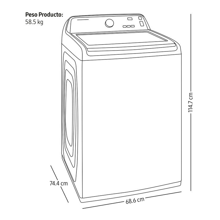 Samsung Lavadora 23kg — Imagen 2 de 4