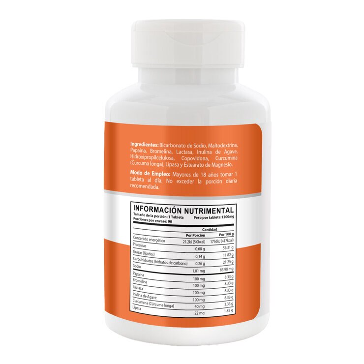 Naturagel Enzimas Digestivas 90 Tabletas — Imagen 2 de 3