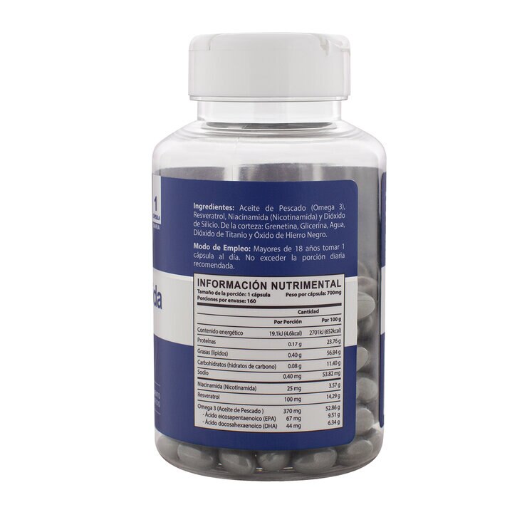 Naturagel Niacinamida + Resveratrol 160 cápsulas — Imagen 3 de 3