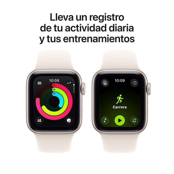 Apple Watch SE 3 (GPS) 44mm Caja de Aluminio Blanco — Imagen 4 de 4