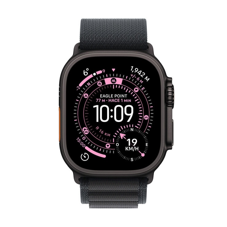 Apple Watch Ultra 3 (GPS + Cellular) Caja de Titanio Negro 49mm con Correa Alpine Loop M — Imagen 2 de 4