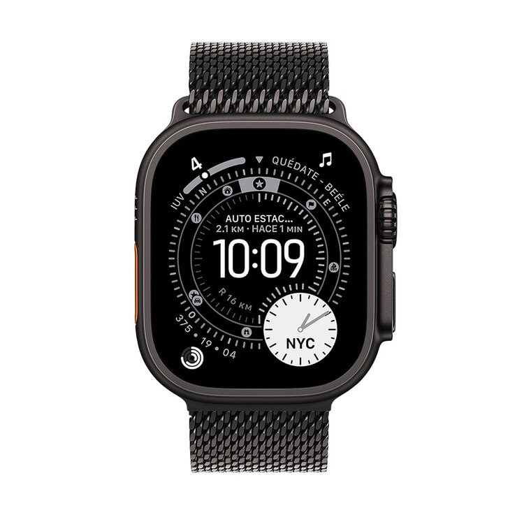Apple Watch Ultra 3 (GPS + Cellular) Caja de Titanio Negro 49mm con Correa Milanese Loop M — Imagen 2 de 4