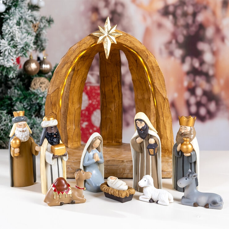 Nacimiento con Luces LED, 11 Piezas — Imagen 2 de 4