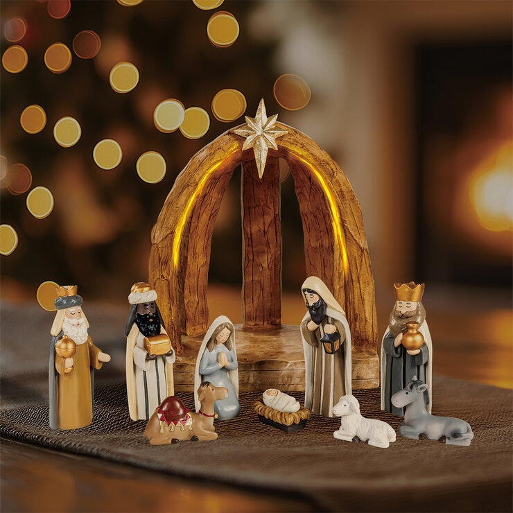 Nacimiento con Luces LED, 11 Piezas — Imagen 1 de 4