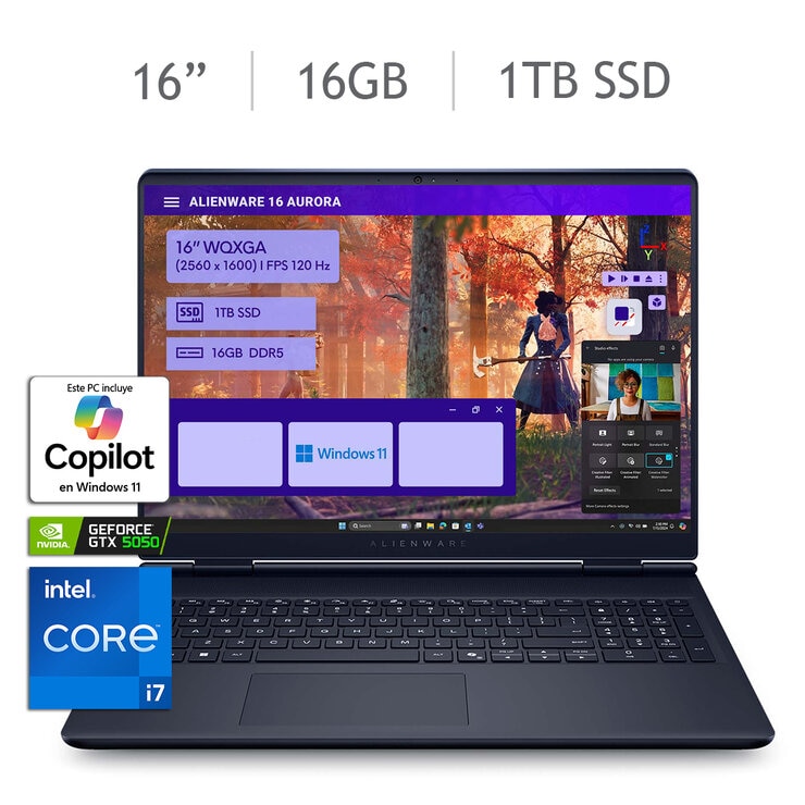 DELL Alienware Gaming NB Laptop 16" WQXGA Intel Core i7 16GB 1TB SSD — Imagen 1 de 4