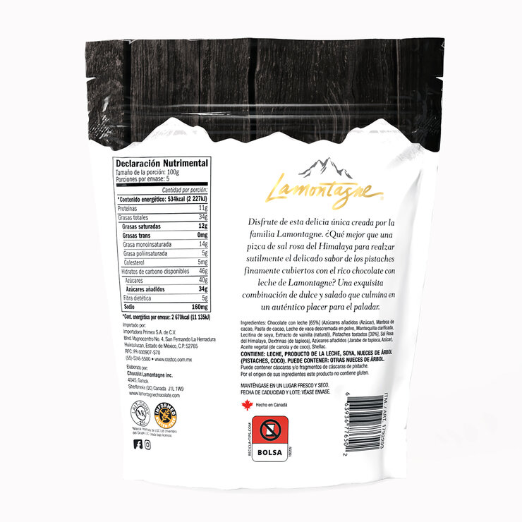 Lamontagne Pistaches Cubiertos de Chocolate con Leche 500 g — Imagen 3 de 3