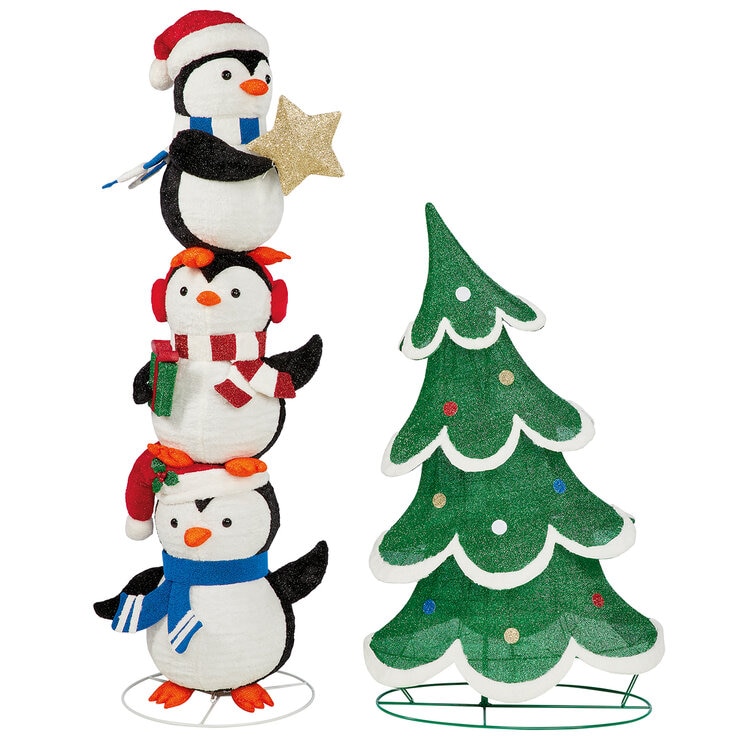 Torre de Pinguinos con Luces Parpadeantes — Imagen 4 de 4