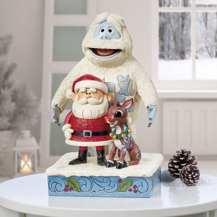 Jim Shore, Figurita de Rudolph, Bumble y Papá Noel de 32 cm — Imagen 1 de 3