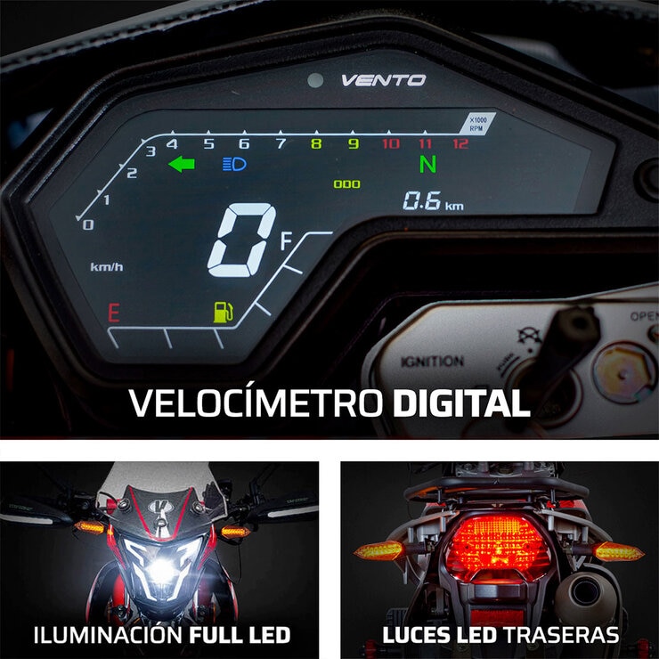 Vento Motocicleta Crossmax 250cc Rojo — Imagen 4 de 4