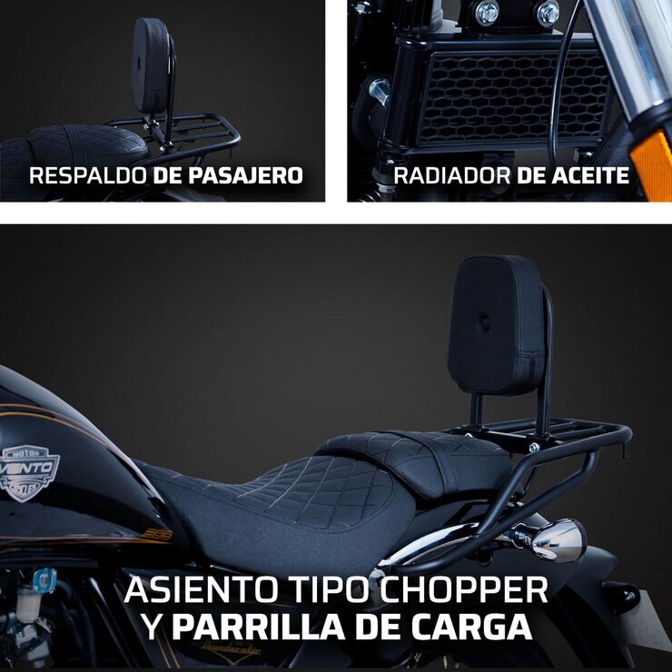 Vento Motocicleta Thunderstar 300cc Negro — Imagen 3 de 4