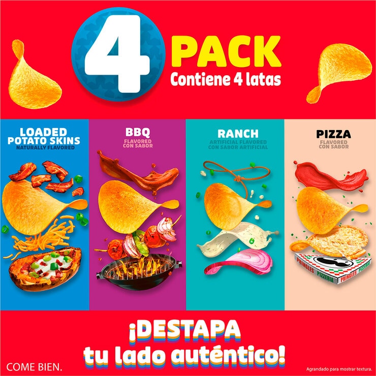 Pringles 4 Pack 4/158 g — Imagen 2 de 4