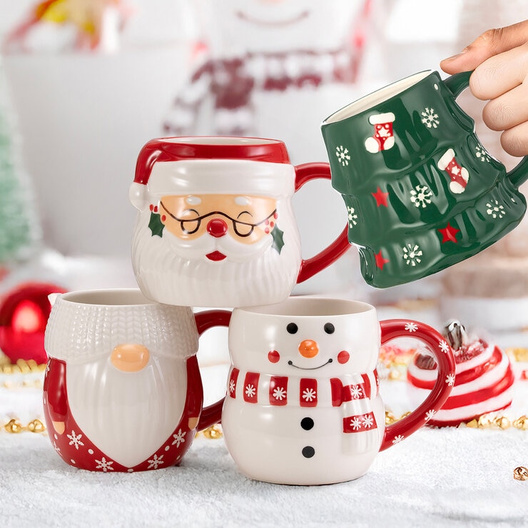 Signature Housewares Incorporated Juego de 4 Tazas Navideñas — Imagen 2 de 3
