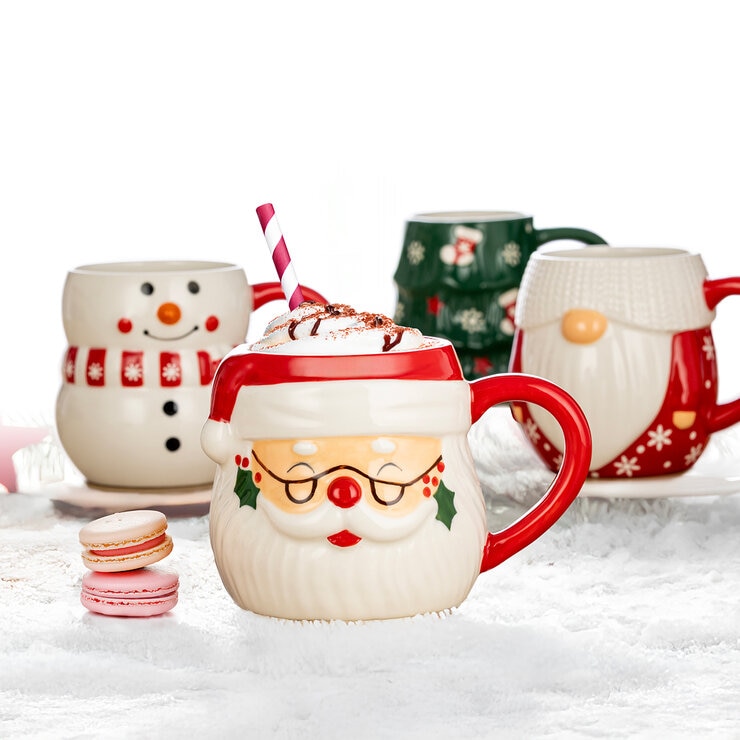 Signature Housewares Incorporated Juego de 4 Tazas Navideñas — Imagen 3 de 3
