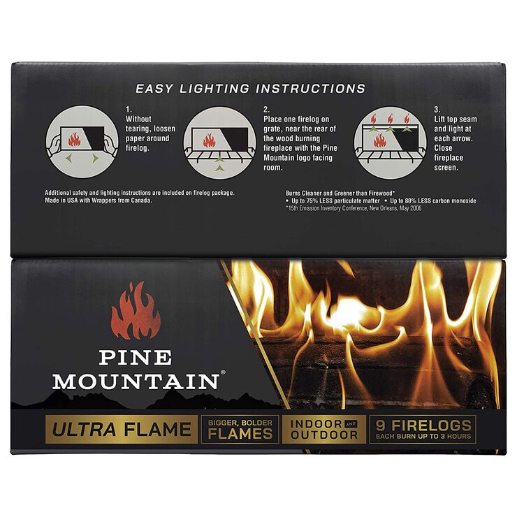 Pine Mountain Leños de Fuego 9 pzas de 2.17 kg — Imagen 2 de 2