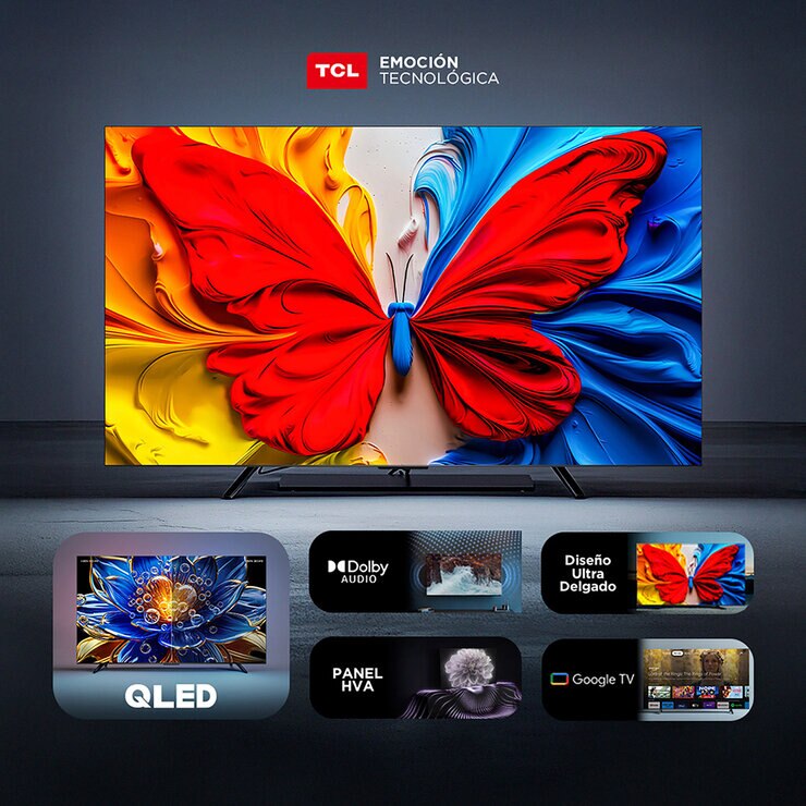 TCL Pantalla 40" QLED FHD Google TV — Imagen 2 de 4