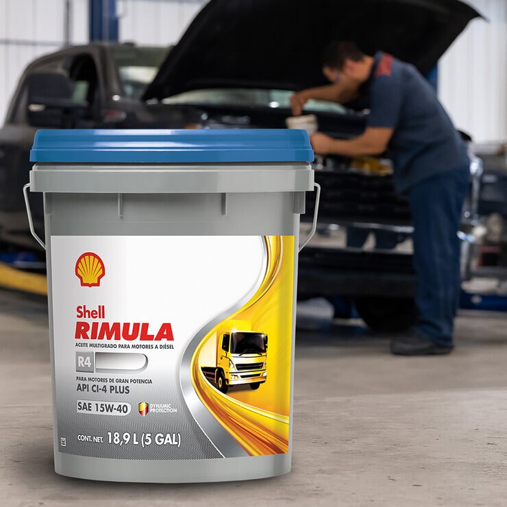 Shell Aceite para motor Rimula R4 15W40 Cubeta de 19L — Imagen 2 de 2