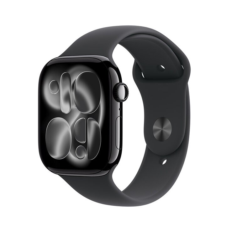 Apple Watch Series 11 (GPS) 46mm Aluminio Negro Azabache + Correa Deportiva Negra - Talla M/L — Imagen 1 de 4