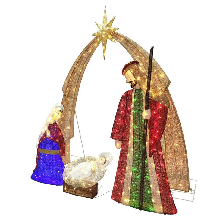 Set de Nacimiento con Luces Parpadeantes 2.10 m — Imagen 4 de 4
