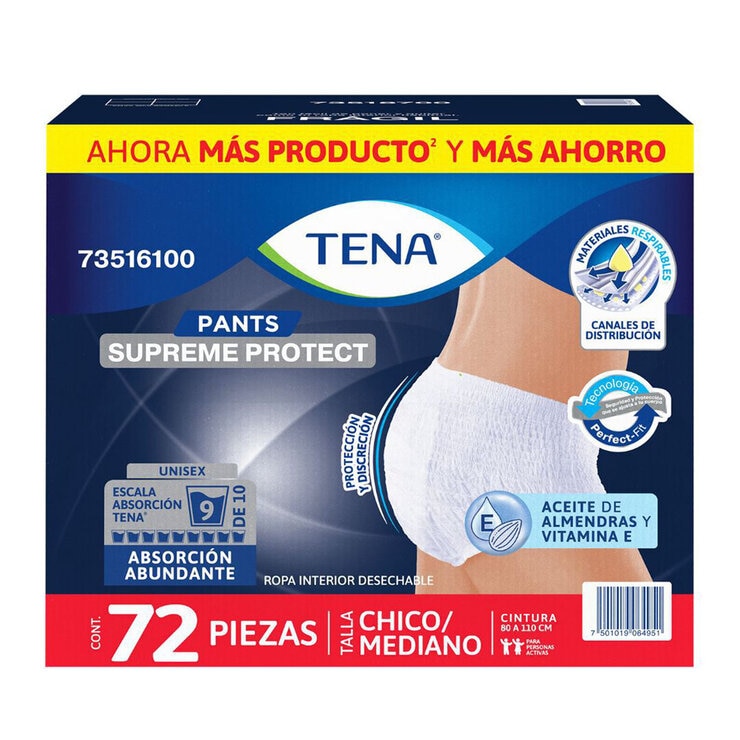 Tena Pants Mediano 72 pzas — Imagen 1 de 4