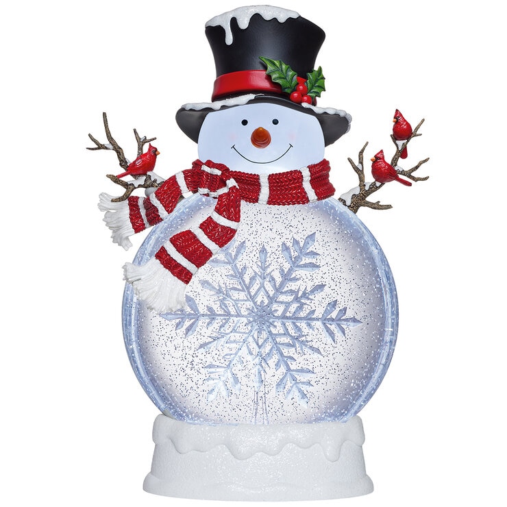 Linterna Navideña de Muñeco de Nieve con Luces LED — Imagen 3 de 4