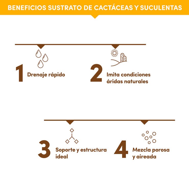 Ekologi, Sustrato para Cactus y Suculentas 2 piezas de 3.36kg — Imagen 4 de 4
