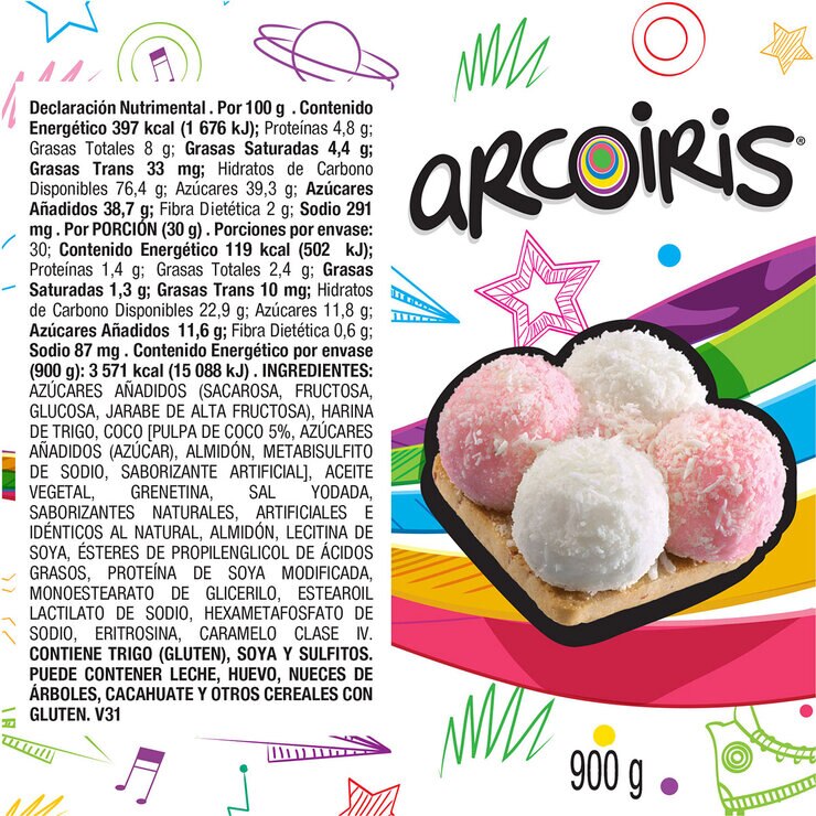 Gamesa Galletas Arcoiris 12/900 g — Imagen 3 de 3