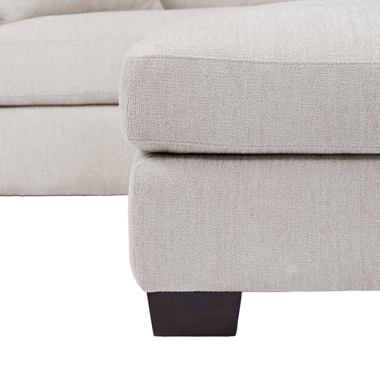East & Vine Furniture, Evelynne, Sofá Seccional de Tela de 2 Piezas con Otomano — Imagen 4 de 4
