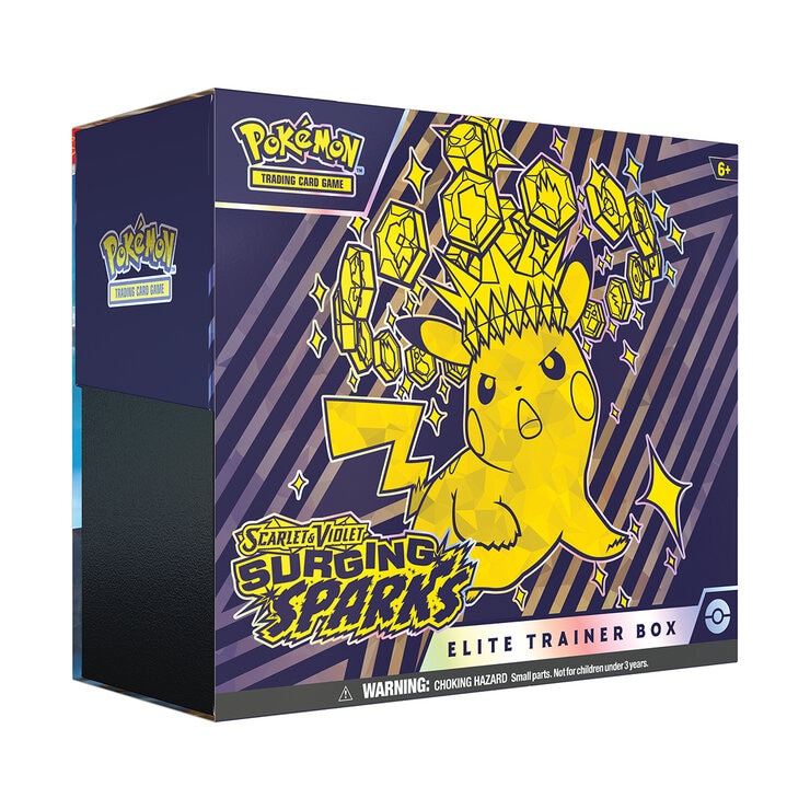 Pokémon Scarlet & Violet: Surging Sparks Pokémon Elite Trainer Box + Booster Box - Juego de Cartas en Inglés — Imagen 3 de 4