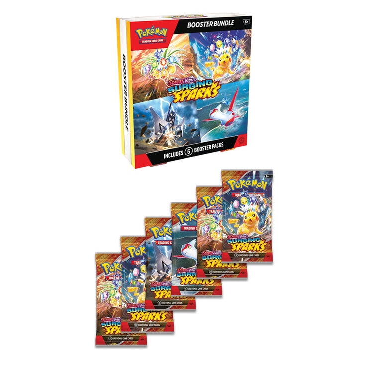 Pokémon Scarlet & Violet: Surging Sparks Pokémon Elite Trainer Box + Booster Box - Juego de Cartas en Inglés — Imagen 4 de 4