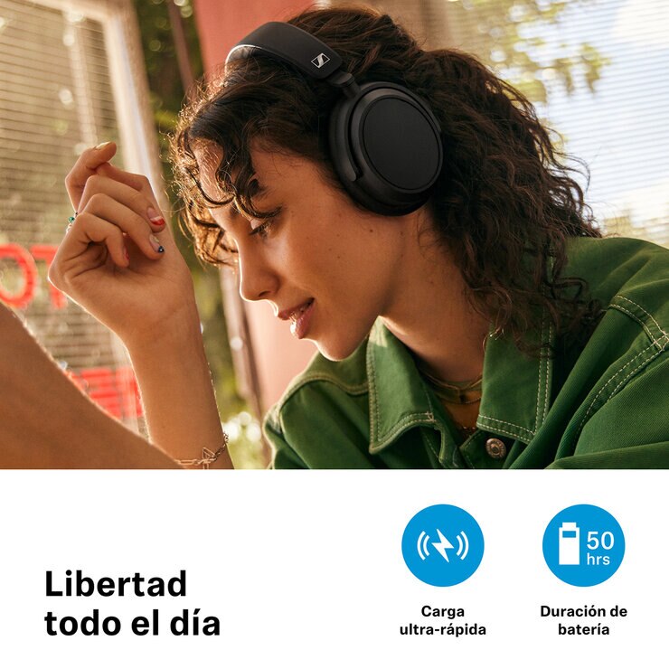 Sennheiser Accentum Plus Wireless Audífonos Bluetooth Negro — Imagen 3 de 4