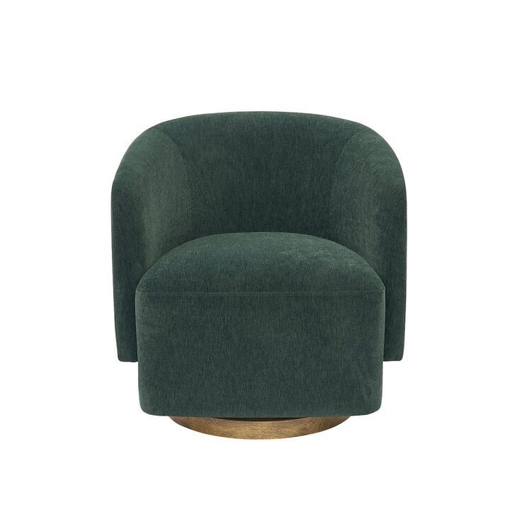 Henredon, Silla Giratoria de Bouclé — Imagen 2 de 4