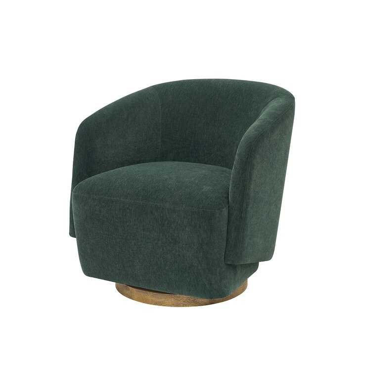Henredon, Silla Giratoria de Bouclé — Imagen 3 de 4