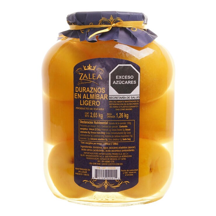 Zalea Duraznos en Almíbar Ligero 2.65 Kg — Imagen 1 de 2