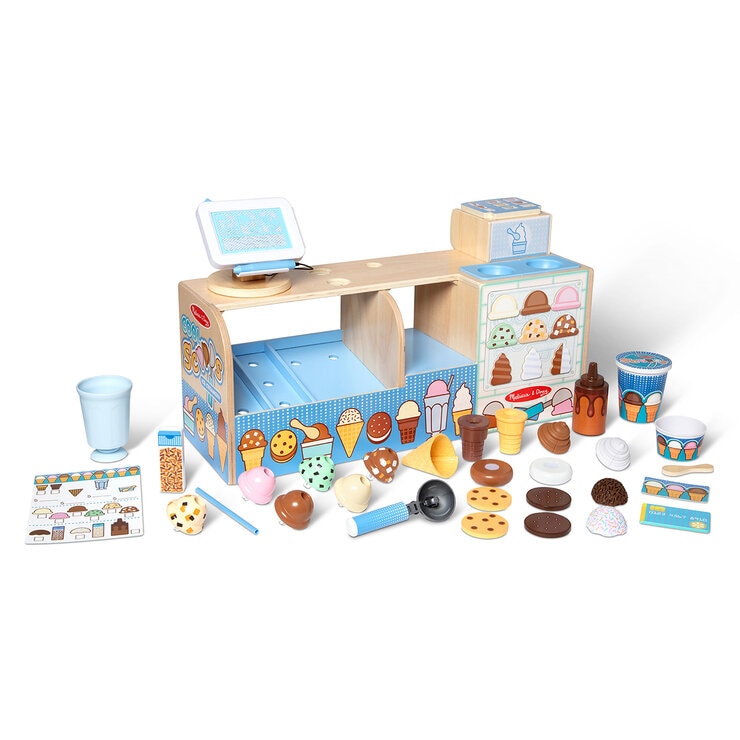 Melissa & Doug, Cool Scoops Heladería, Juego de 42 piezas. — Imagen 3 de 4