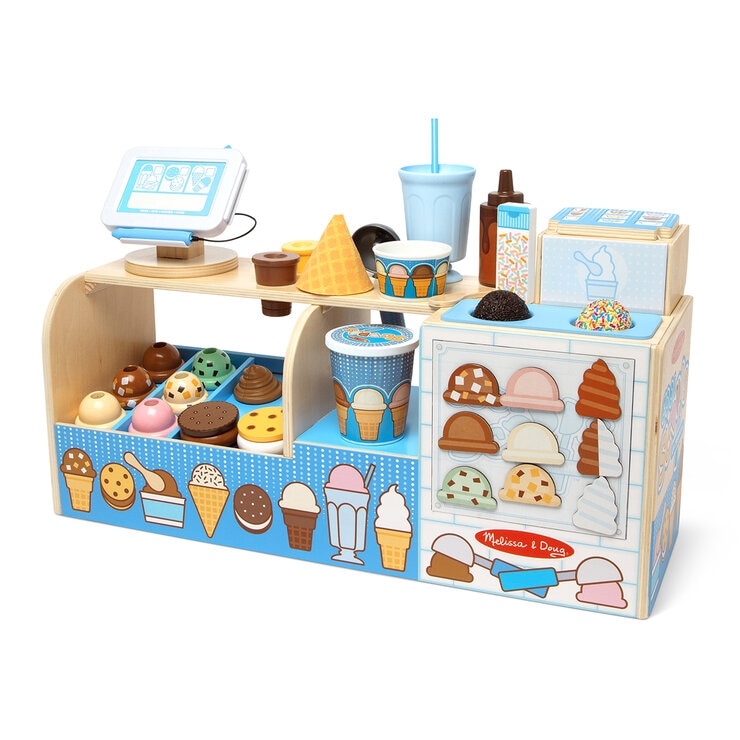 Melissa & Doug, Cool Scoops Heladería, Juego de 42 piezas. — Imagen 4 de 4