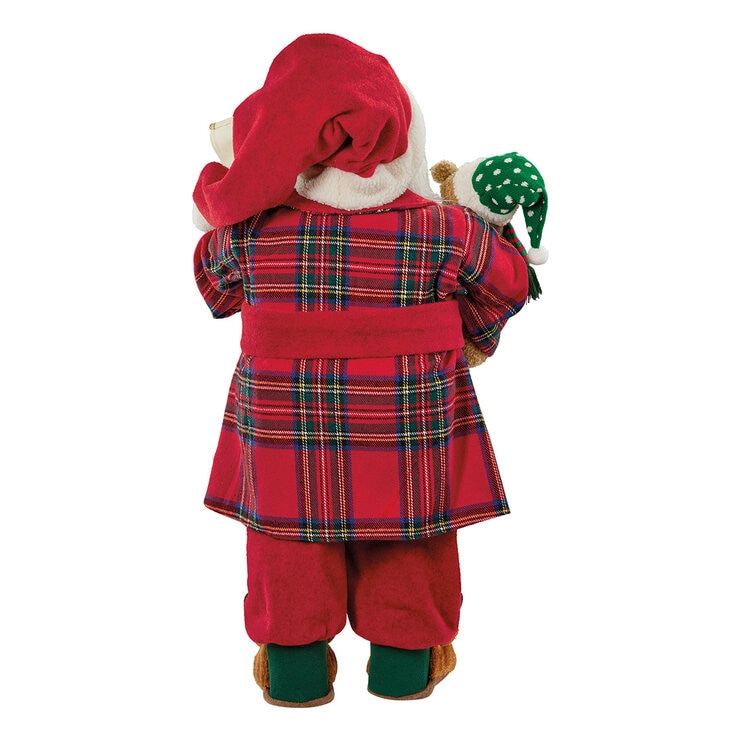 Santa Decorativo con Oso de Peluche 91cm — Imagen 2 de 3