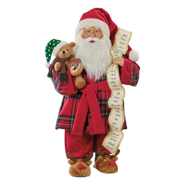 Santa Decorativo con Oso de Peluche 91cm — Imagen 3 de 3