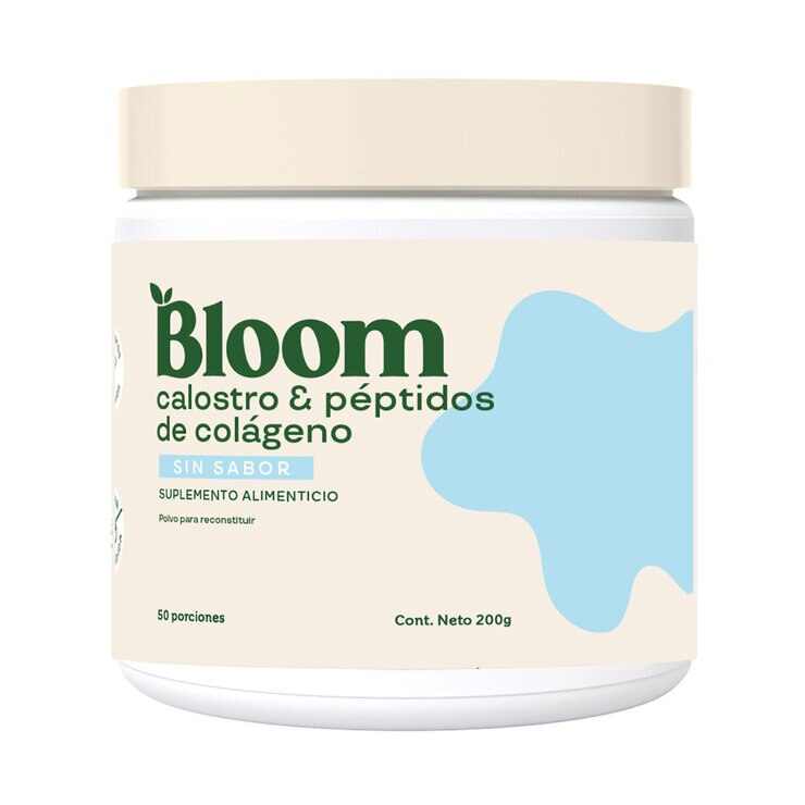 Bloom Calostro & Péptidos de colágeno sin sabor 50 porciones — Imagen 1 de 3