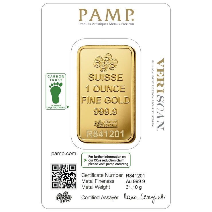 Lingote de Oro 1 oz PAMP Lady Fortuna — Imagen 4 de 4