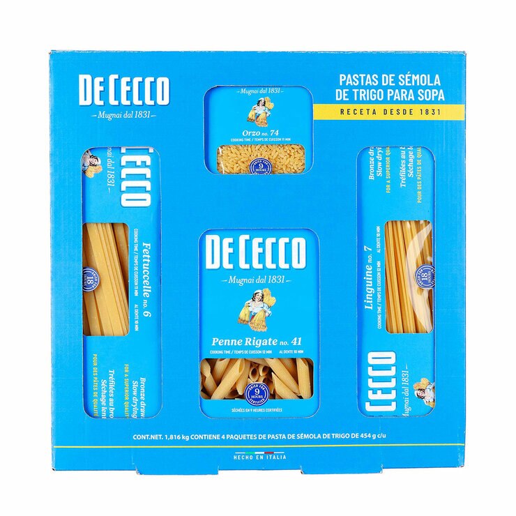 Pasta De Cecco 4/454 gr — Imagen 1 de 3