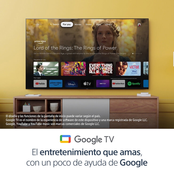 Sony Pantalla 55” 4K UHD Google TV — Imagen 3 de 4