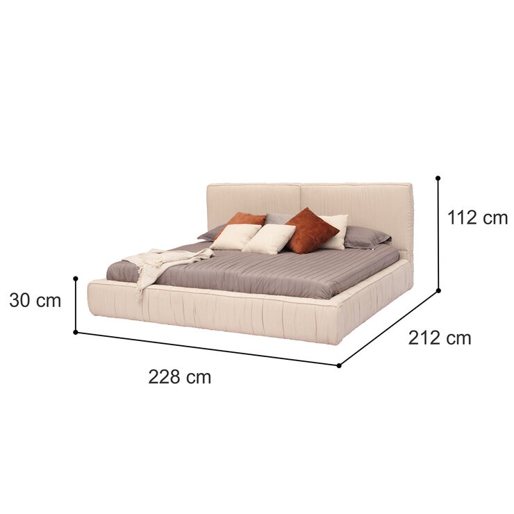 Skanor, Fontana, Cama King Tapizada — Imagen 4 de 4