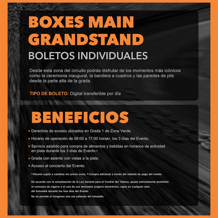 Paquete Nascar Ciudad de México: Boleto de entrada para 2 personas en Boxes Diamante del 13 al 15 de Junio 2025 (Alimentos incluidos) — Imagen 3 de 3