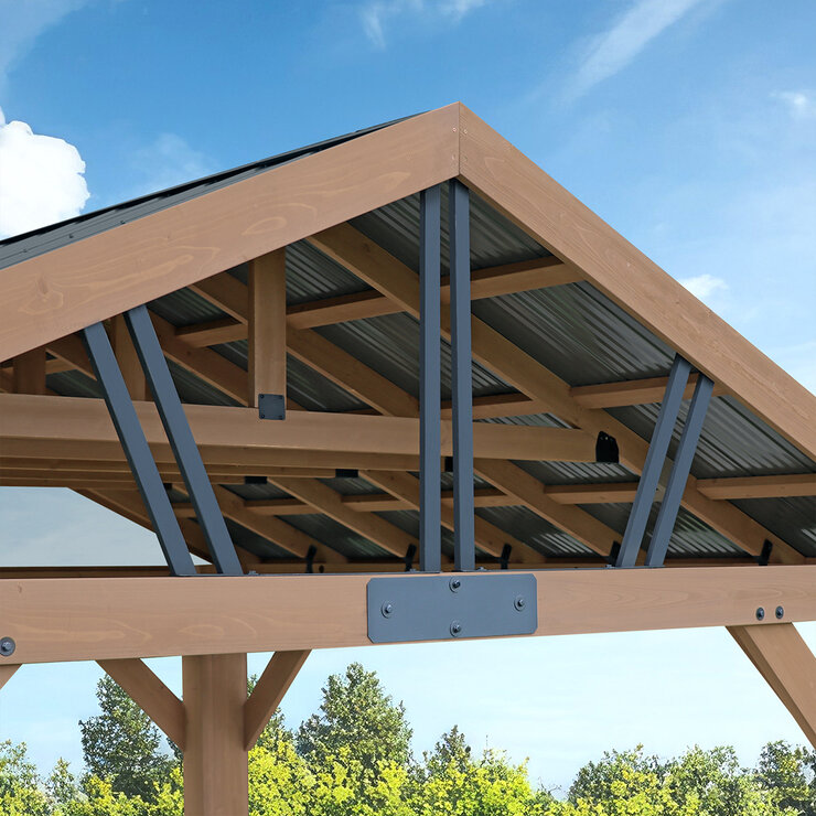 Yardistry, Pérgola Marquesina de 4.27 m x 3.66 m — Imagen 2 de 4