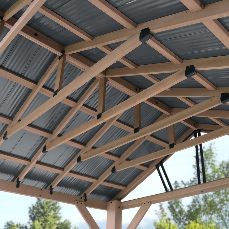 Yardistry, Pérgola Marquesina de 4.27 m x 3.66 m — Imagen 3 de 4