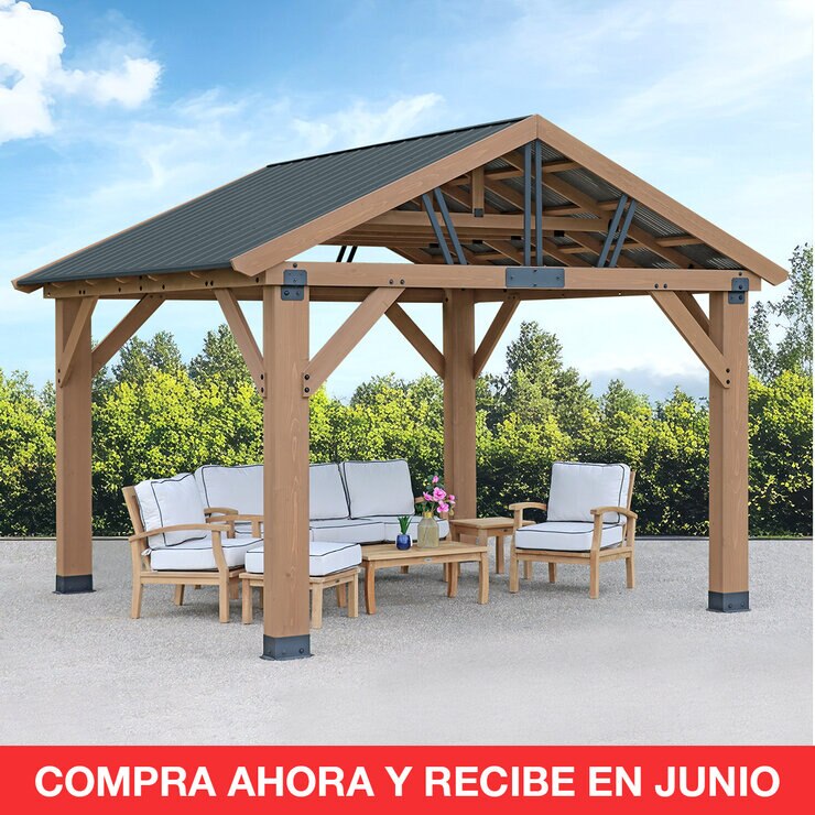 Yardistry, Pérgola Marquesina de 4.27 m x 3.66 m — Imagen 1 de 4