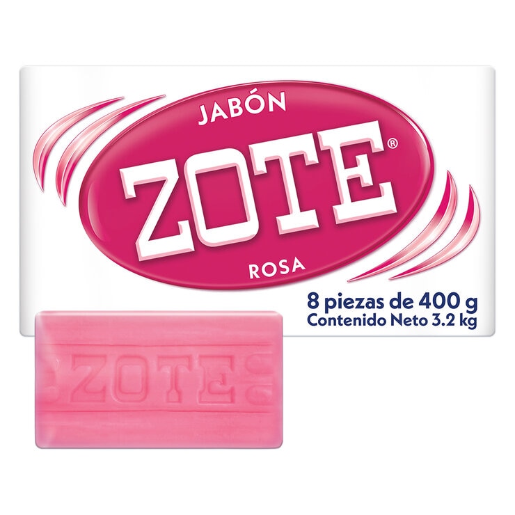 Zote Jabón de Lavandería 8 pzas de 400 g — Imagen 1 de 3